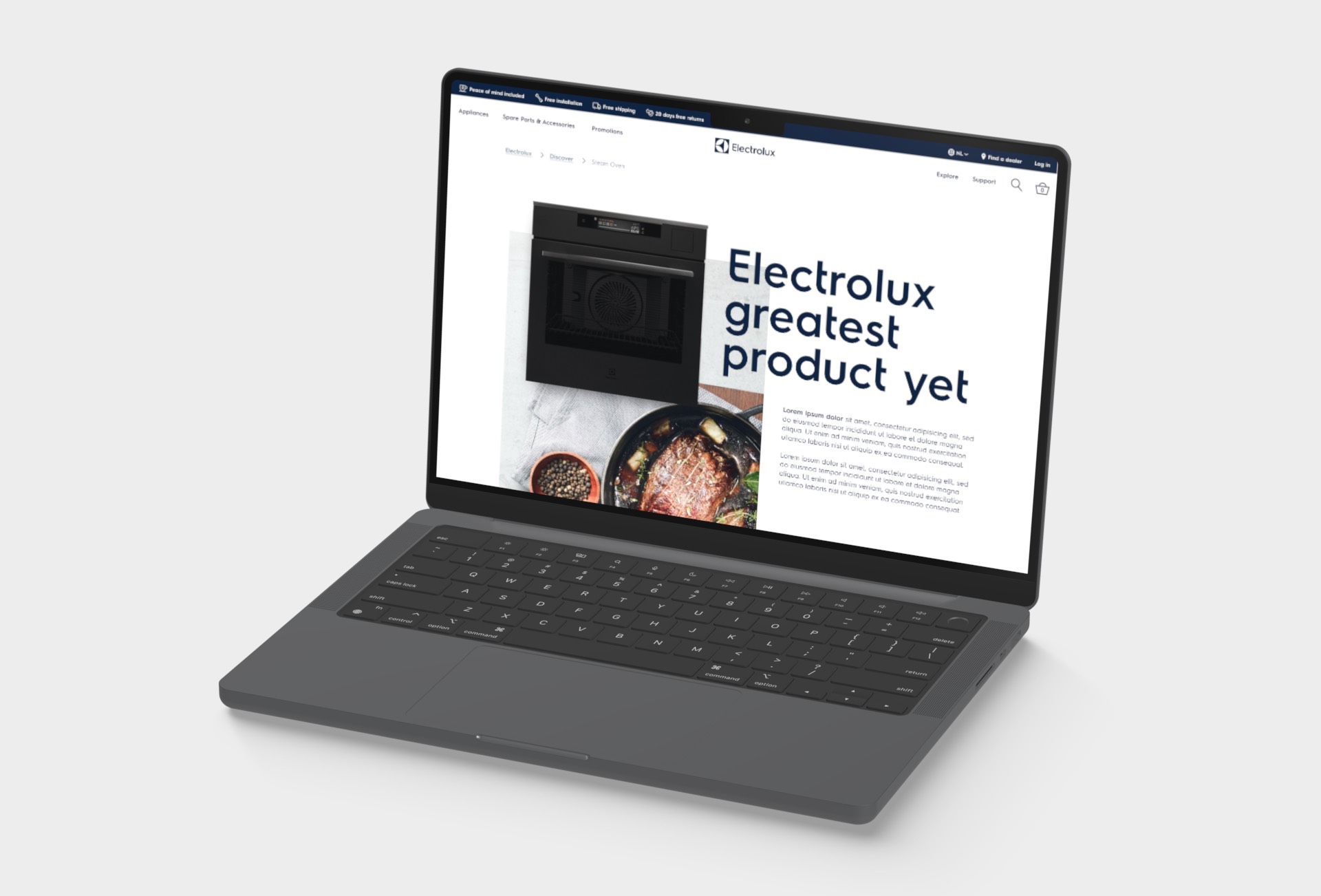 electrolux steam oven laptop